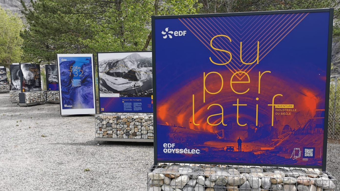 Exposition EDF avec dispositifs Blober